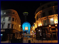 Liverpool by night 16 - Clayton Square, Radio City Tower